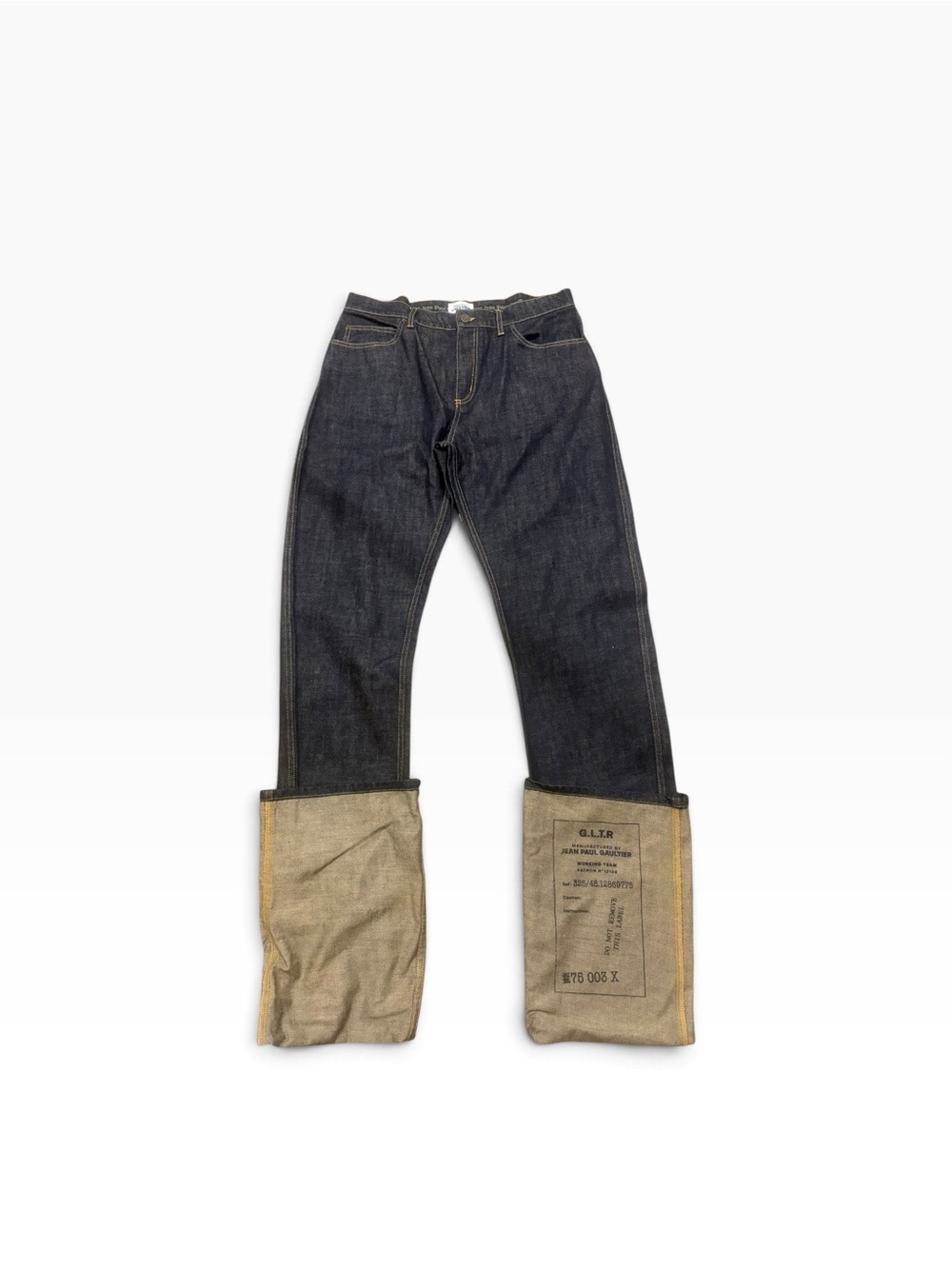 Jean Paul Gaultier Indigo 'The Cuff Denim' Jeans SIZE US 6 - Picture 4 of 6